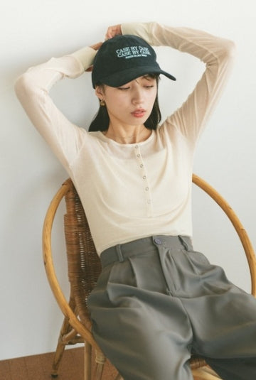 Mini Snap 透視上衣